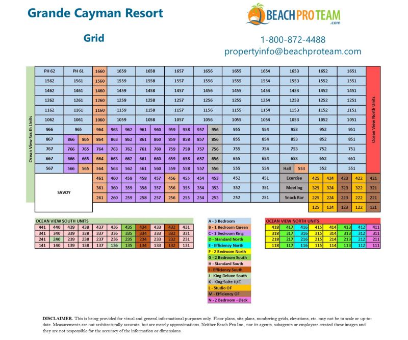 Grande Cayman Resort Grid